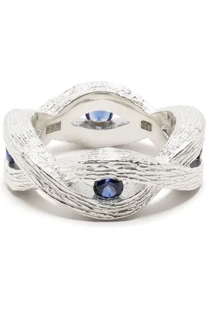 Bleue Burnham Woven Stem sapphire ring