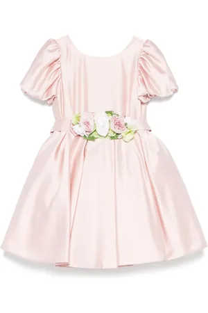 COLORICHIARI Floral-appliqu?? dress
