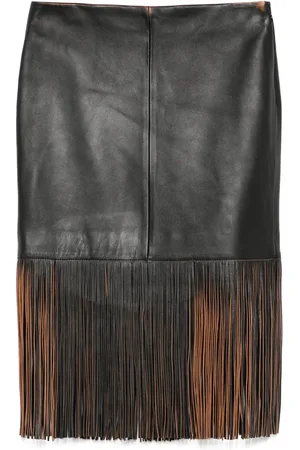 BLUMARINE Leather skirt