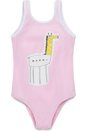 Marni Illustration-style print swimsuit