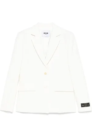 Msgm Floral-jacquard blazer