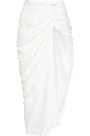 CHRISTOPHER ESBER Euripides ruched midi skirt
