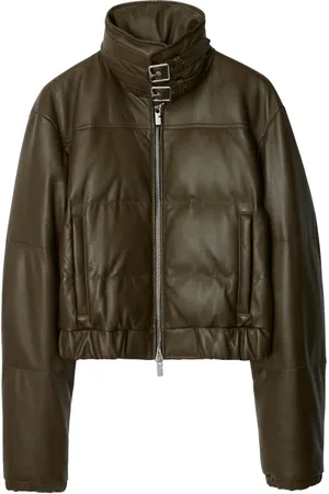 Burberry Leather puffer jacket