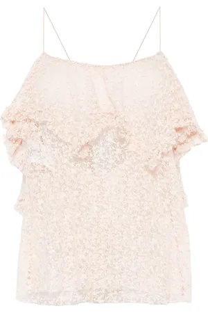 Serafini Lace ruffled top