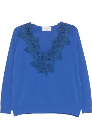 Ermanno Firenze Lace-detail top