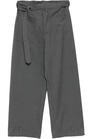 Nº21 Belted straight trousers