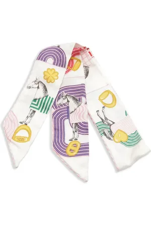 Hermès 2010s Twilly Garde Robe Pop scarf