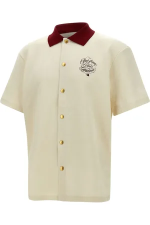 Drôle de Monsieur Logo-embroidered short-sleeve shirt