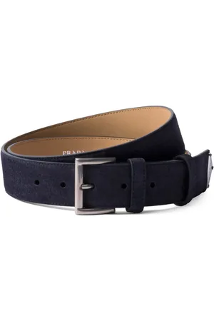 Prada Logo-embellished suede belt