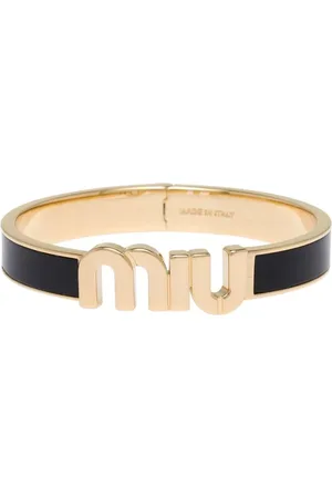 Miu Miu Logo-plaque enamel bracelet