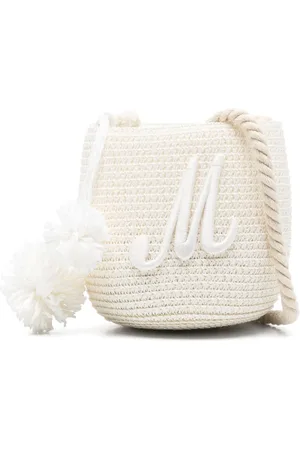 MONNALISA Logo-embroidered bucket bag