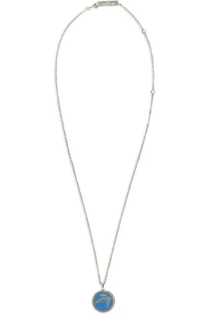 AMBUSH Logo-embossed pendant necklace