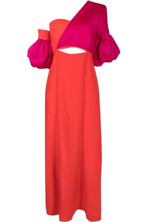 Isolda Greta asymmetric silk dress