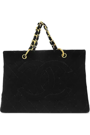 CHANEL 1995 CC diamond-quilted tote bag