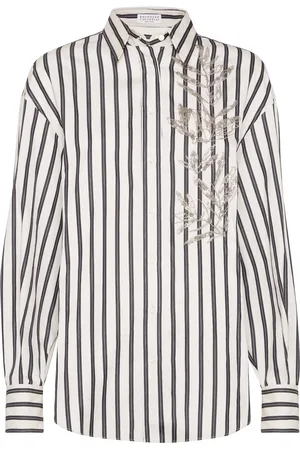 Brunello Cucinelli Flora embroidered shirt
