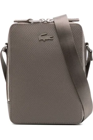 Lacoste Chantaco piqu?? leather messenger bag