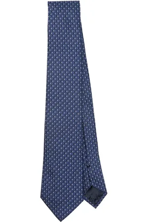 Emporio Armani Patterned-jacquard silk tie