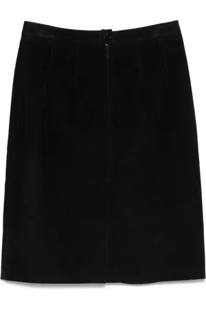 Burberry 1990s corduroy midi skirt
