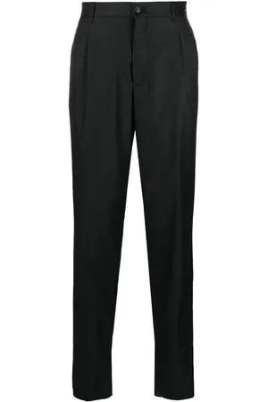 Giorgio Armani Pleat-detail straight-leg tailored trousers