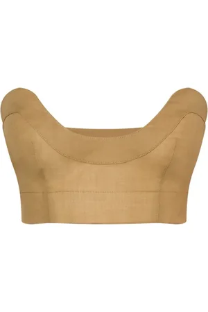 Serafini Plunging U-neck crop top