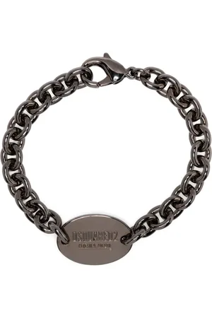 Dsquared2 Logo-engraved chain-link ID bracelet