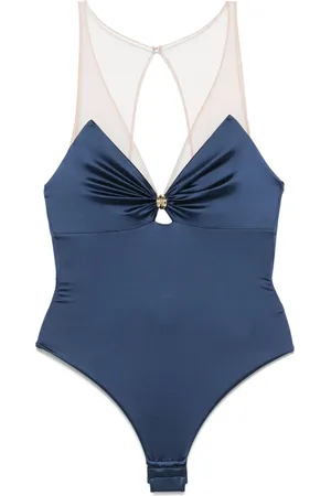 Elisabetta Franchi Tulle-straps bodysuit