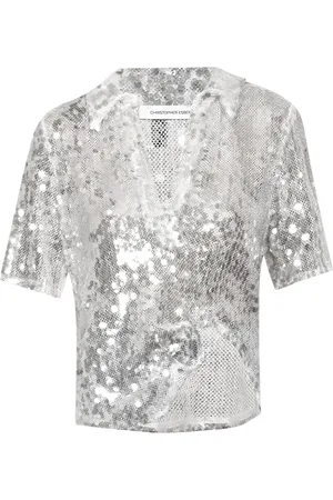 CHRISTOPHER ESBER Opaline Sequin polo shirt