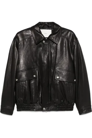 DUNST Leather bomber jacket