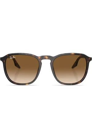 Ray-Ban Logo-plaque oversize-frame sunglasses