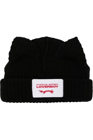 Charles Jeffrey Loverboy Bear ribbed-knit beanie