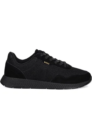 HUGO BOSS Titanium mesh-panel sneakers