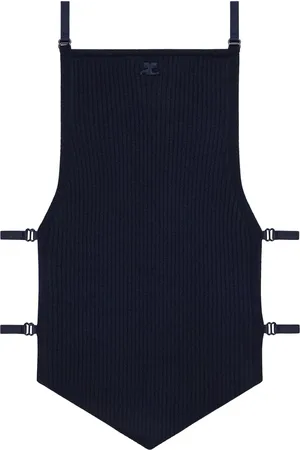 Courrèges Lingerie-detail pointy tank top