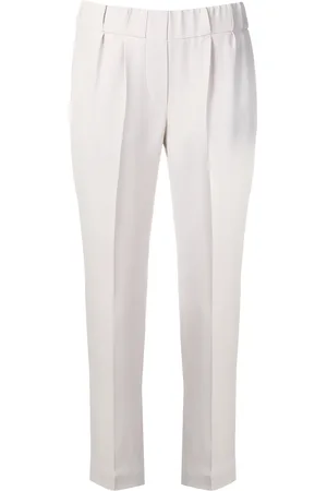 Brunello Cucinelli Tapered elasticated trousers