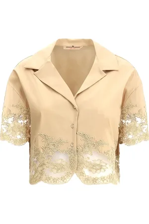 ERMANNO SCERVINO Lace-panelling shirt