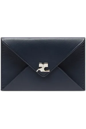 Courrèges Leather envelope card holder