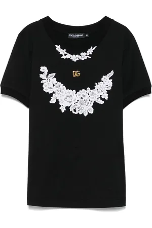 Dolce & Gabbana Lace-detailed T-shirt