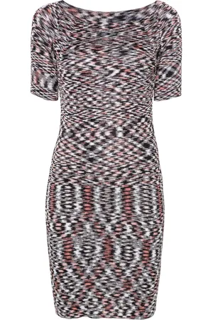 Missoni Abstract-pattern knitted midi dress