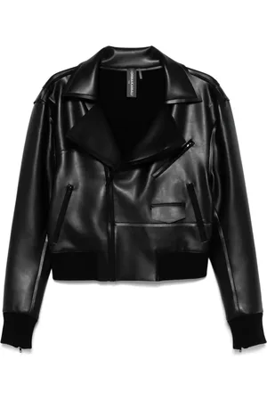 Norma Kamali Faux-leather biker jacket