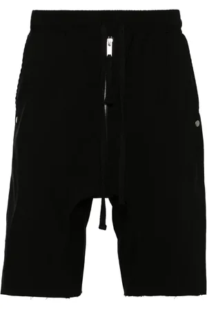 THOM KROM Mid-rise raw-cut shorts