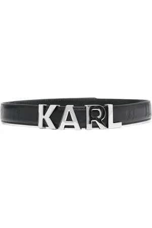 Karl Lagerfeld K/Swing leather belt
