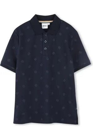 HUGO BOSS Logo-print short-sleeve polo shirt