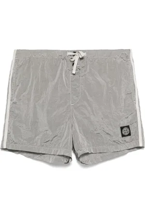 Stone Island Logo-patch swim shorts