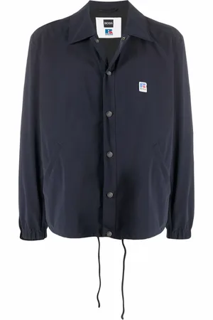 HUGO BOSS Logo-patch lightweight shirt jacket