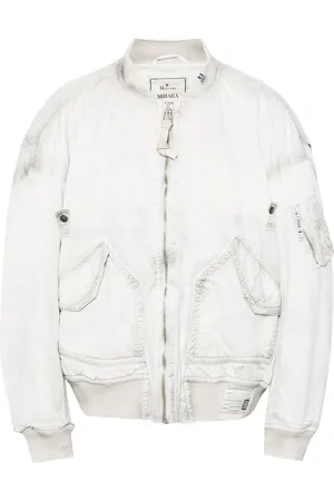Maison Mihara Yasuhiro Drop-shoulder distressed-effect bomber jacket