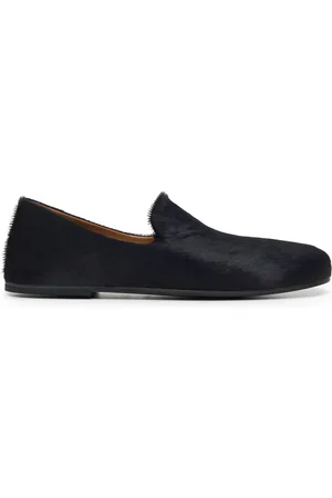 MARSÈLL Round-toe calf-hair loafers