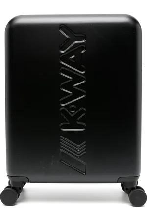 K-Way Logo-debossed hard suitcase