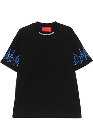 Vision Of Super Flame-embroidered T-shirt