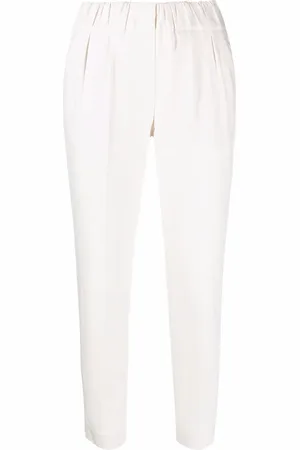 Brunello Cucinelli High-waisted cropped trousers