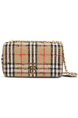 Burberry Lola Vintage-check boucl?? shoulder bag