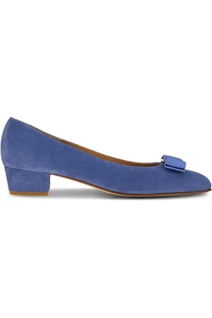 Salvatore Ferragamo 30mm Vara Bow suede pumps